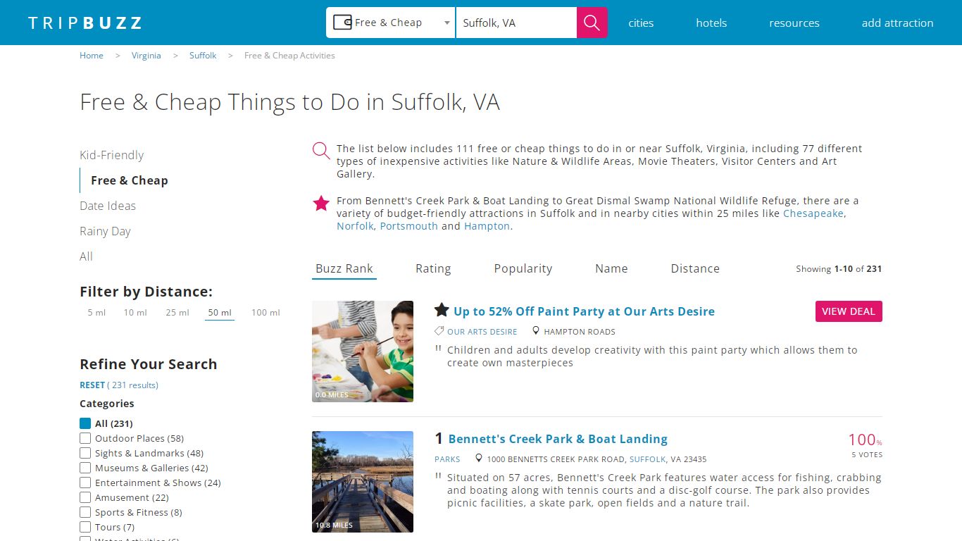 111 Free and Cheap Things to Do in Suffolk, VA | TripBuzz